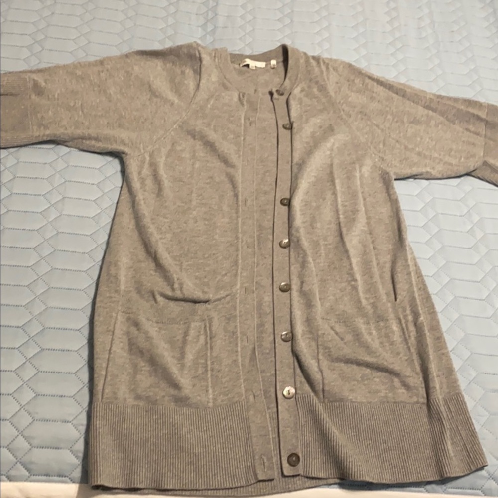 Vince - Short sleeved cardigan w/pockets